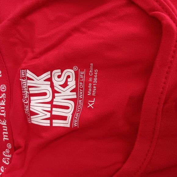 MUK LUKS REG 3 piece Dream Cloud Notch Collar Pajama Set, Mistletoe Sz L a678318 - Picture 4 of 8